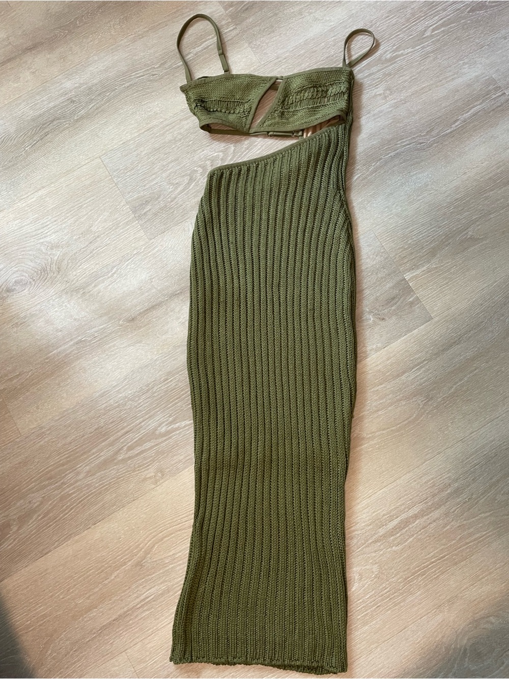 JLux Label Olive Coastal Eacape Knit Dress